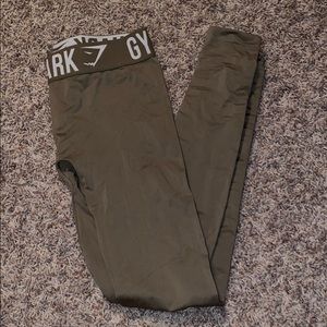 Khaki GymShark Leggings